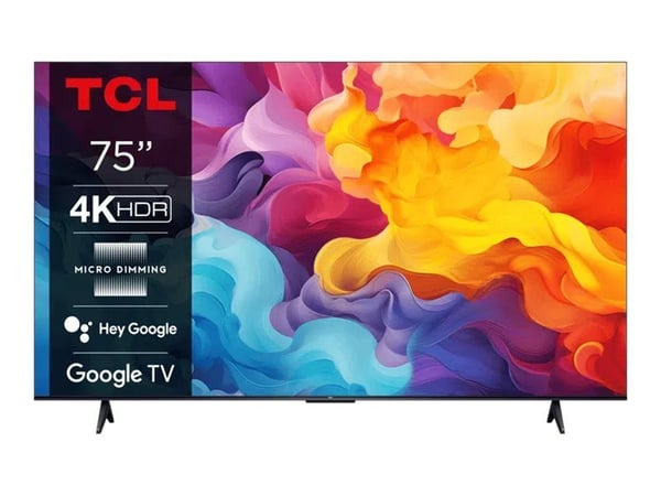 TCL 75P655 - 75" Diagonalklasse (74.5" synlig) - P655 Series LED-bakgrunnsbelyst LCD TV - Smart TV - Google TV - 4K UHD (2160p) 3840 x 2160 - HDR -...