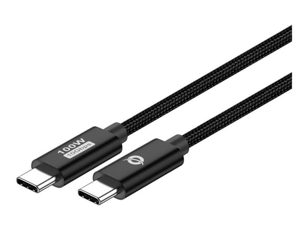 Conceptronic ETTA02B20 USB 3.2 Gen 2 C-C PD 3.0 100W Cable 2M, 20V 5A, 10Gbps, E-Mark, 2 m, USB C, USB C, USB 3.2 Gen 2 (3.1 Gen 2), 20 Gbit/s, Black Conceptronic ETTA02B20 USB 3.2 Gen 2 C-C PD 3.0 100W Cable 2M, 20V 5A, 10Gbps, E-Mark, 2 m, USB C, USB C, USB 3.2 Gen 2 (3.1 Gen 2), 20 Gbit/s, Black