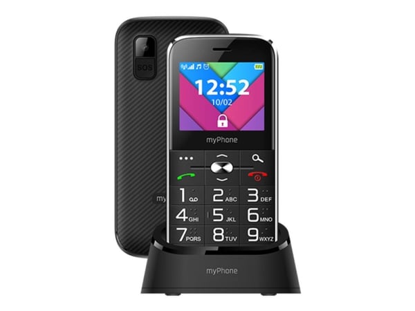 myPhone Halo C, Perusmalli, Kaksois-SIM, 5,59 cm (2.2"), 0,3 MP, 1900 mAh, Musta