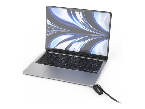 Compulocks Ledge Lock Adapter for MacBook Air M2 2022 with Combination Lock - Turvallisuus Ledge Lock Adapter - Yhdistelmälukolla - Apple MacBook A...