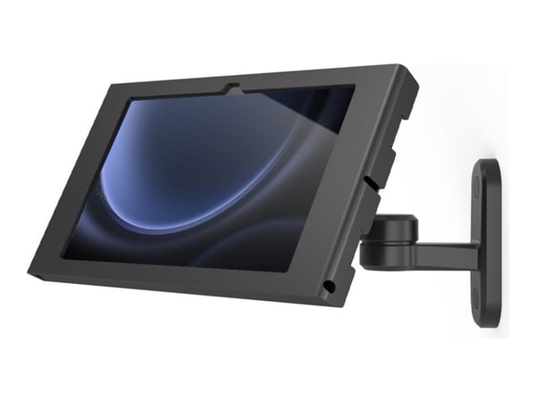 Compulocks Galaxy Tab S9/S9FE 10.9" Apex Enclosure Swing Wall Mount Black - Monteringssett - svingarm, synlige foran/bak kamera og sensorer - for n...