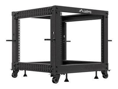 Lanberg - Rack åpen ramme - 600 x 600 - 1100, adjustable - svart, RAL 9004 - 9U - 19" Lanberg - Rack åpen ramme - 600 x 600 - 1100, adjustable - svart, RAL 9004 - 9U - 19"