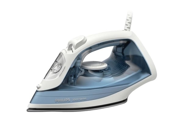Philips 2000-serien , Dampstrygejern, Non-stick bundplade, 1,9 m, 100 g/min, Grå, 25 g/min