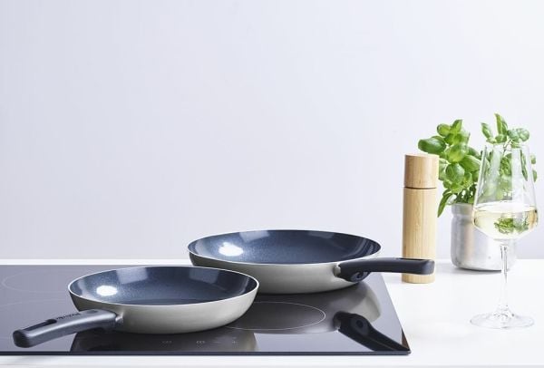 Brabantia Indu+, Rund, All-bruk panne, Grå, Keramisk, Aluminium, Keramisk