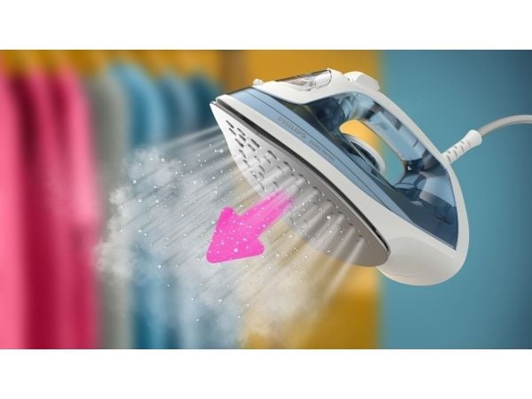 Philips 2000-serien , Dampstrygejern, Non-stick bundplade, 1,9 m, 100 g/min, Grå, 25 g/min