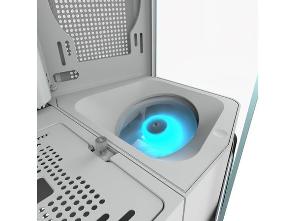 COUGAR CGR-58M6W-RGB, Midi Tower, PC, Vit, ATX, CEB, EATX, micro ATX, Mini-ITX, Metall, Plast, Härdat glas, Spela