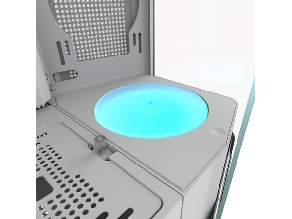 COUGAR CGR-58M6W-RGB, Midi Tower, PC, Vit, ATX, CEB, EATX, micro ATX, Mini-ITX, Metall, Plast, Härdat glas, Spela