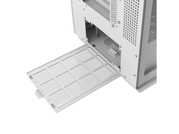 COUGAR CGR-58M6W-RGB, Midi Tower, PC, Vit, ATX, CEB, EATX, micro ATX, Mini-ITX, Metall, Plast, Härdat glas, Spela