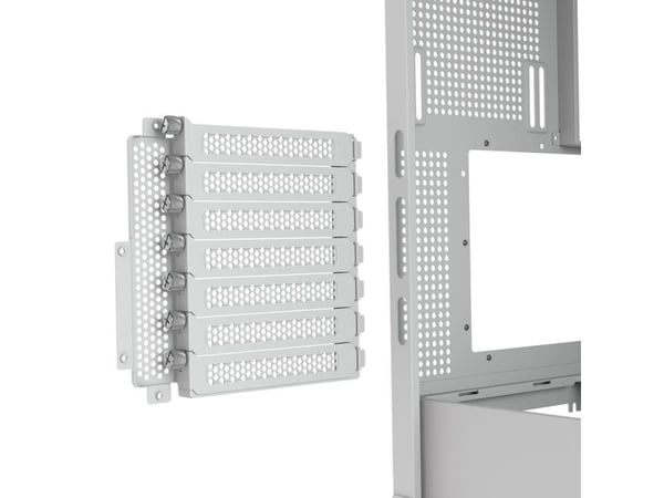 COUGAR CGR-58M6W-RGB, Midi Tower, PC, Vit, ATX, CEB, EATX, micro ATX, Mini-ITX, Metall, Plast, Härdat glas, Spela