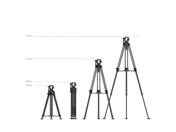 SmallRig 5201, 3 jalkoja, musta, 174 cm, 3,6 kg