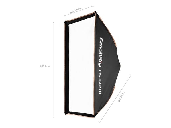 SmallRig 5369, Sort, Sølv, Hvit, Aluminium, Strykejern, Nylon, Polyester, Rustfritt stål, Bowen COB lights, 600 mm, 440 mm, 900 mm