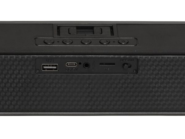 Denver DSB-1011, 10 W, 100 W, 5 W, musta, MP3, Painikkeet