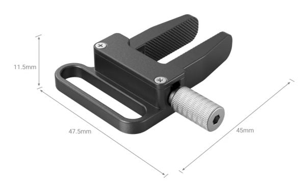 SmallRig 3637, Digitalt kamera, Sort, Aluminium, Rustfritt stål, 1/4", 45 mm, 47,5 mm