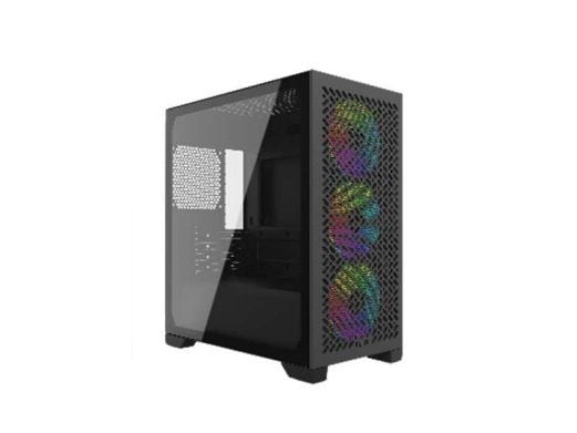 Cooler Master Elite 302 - MT - micro ATX - sidepanel med vindu (herdet glass) - ingen strømforsyning (ATX) - svart - USB/lyd