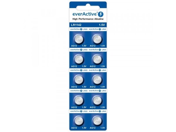 EverActive-batteri EverActive LR43 10 st.