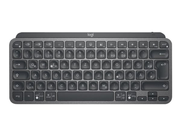Logitech MX Keys Mini - Tastatur - bakbelysning - trådløs - Bluetooth - QWERTY - US International - grafitt