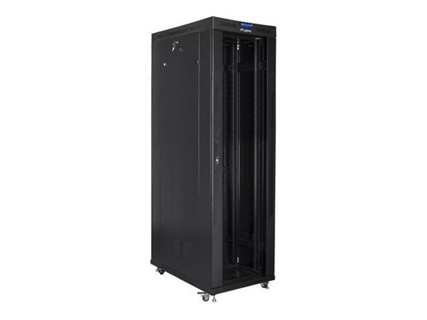 19" 42U 600X1200 SVART GLASDÖRR LCD LANBERG INSTALLATIONSRACK (FLAT PACK)