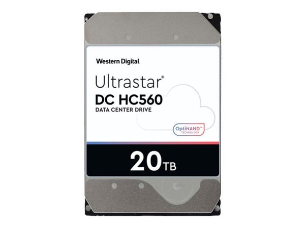 WD Ultrastar DC HC560 - Harddisk - 20 TB - intern - 3,5" - SATA 6 Gb/s - 7200 rpm - buffer: 512 MB WD Ultrastar DC HC560 - Harddisk - 20 TB - intern - 3,5" - SATA 6 Gb/s - 7200 rpm - buffer: 512 MB