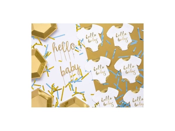 PartyDeco SPK13-008-019-KARTON, Gull, Hvit, Papir, Mønster, 325 mm, 31,5 cm, 16 cm
