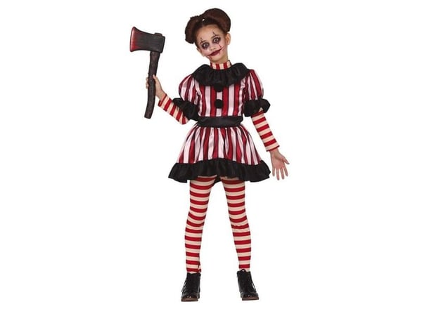 Scary Clown girl kostume