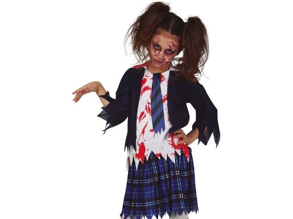 Zombie koulutyttö puku