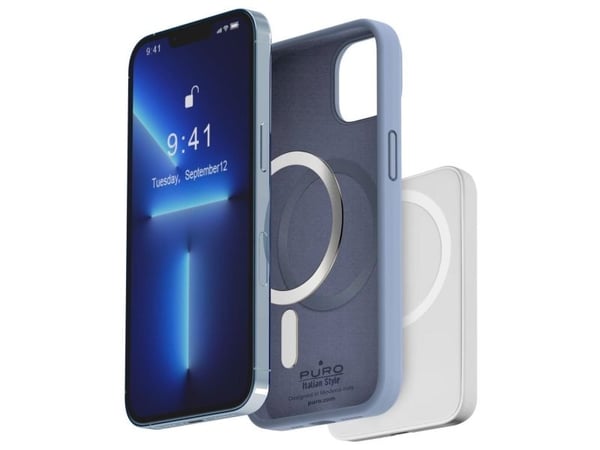 PURO Icon Mag, Etui, Apple, IPhone 14 Plus, 17 cm (6.7"), Blå