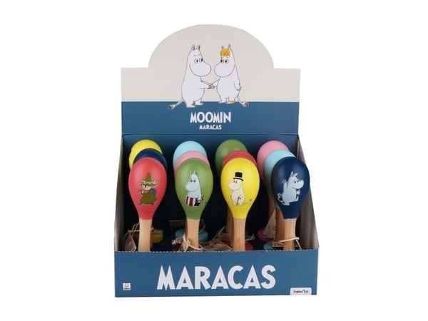 Mumin maracas display - 12 st maracas | Kieli: Tanska