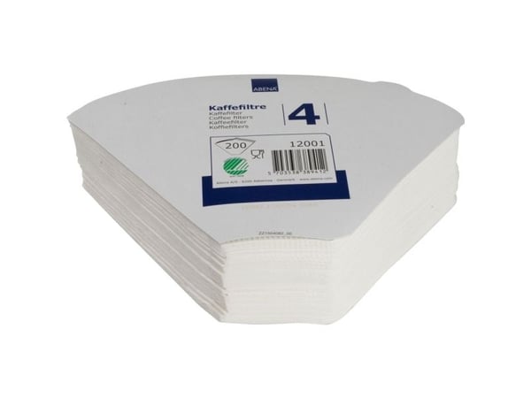 Kaffefilter, ABENA, blekt filterpapper (12 st)
