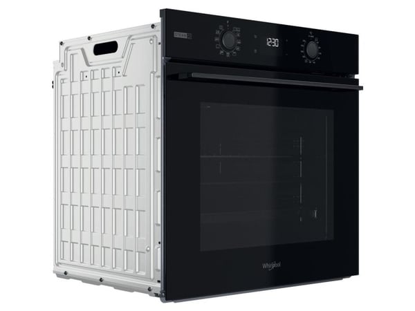Whirlpool OMSK58CU1B, Medium, Elektrisk ovn, 71 l, 71 l, Vifteassistert, Katalytisk