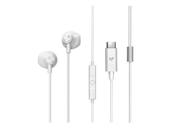 Energy Sistem EasyPods, Koblet med ledninger (ikke trådløs), Samtaler/musikk, 20 - 20000 Hz, 12 g, Hodesett, Hvit