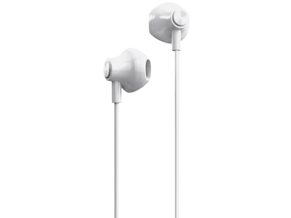 Energy Sistem EasyPods, Koblet med ledninger (ikke trådløs), Samtaler/musikk, 20 - 20000 Hz, 12 g, Hodesett, Hvit