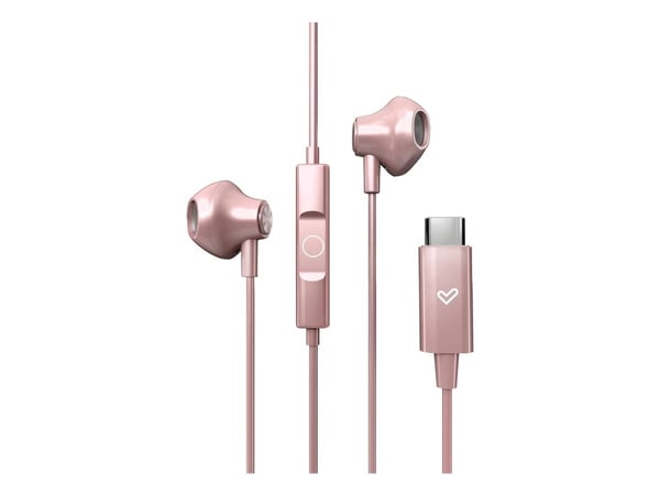 Energy Sistem EasyPods, Koblet med ledninger (ikke trådløs), 20 - 20000 Hz, Samtaler/musikk, 12 g, Hodesett, Rosegull