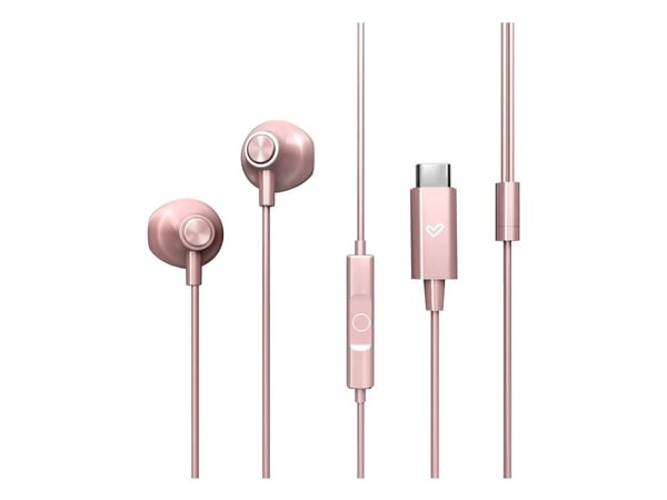Energy Sistem EasyPods, Koblet med ledninger (ikke trådløs), 20 - 20000 Hz, Samtaler/musikk, 12 g, Hodesett, Rosegull