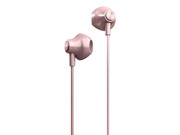 Energy Sistem EasyPods, Koblet med ledninger (ikke trådløs), 20 - 20000 Hz, Samtaler/musikk, 12 g, Hodesett, Rosegull