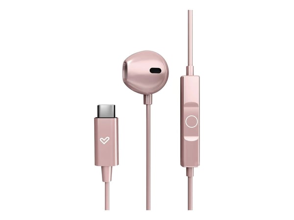 Energy Sistem EasyPods, Koblet med ledninger (ikke trådløs), 20 - 20000 Hz, Samtaler/musikk, 12 g, Hodesett, Rosegull