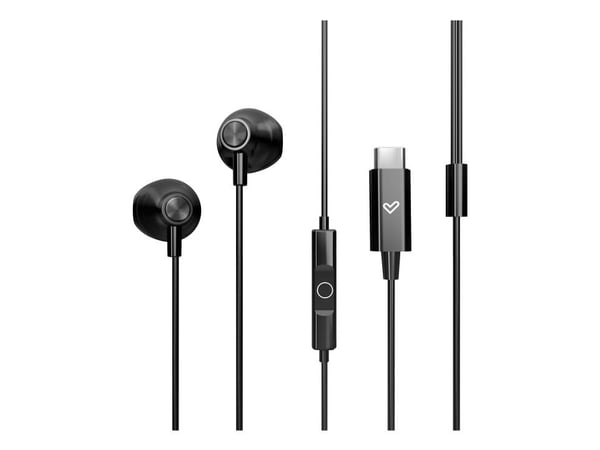 Energy Sistem EasyPods, Koblet med ledninger (ikke trådløs), 20 - 20000 Hz, Samtaler/musikk, 12 g, Hodesett, Sort
