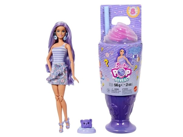Mattel BARBIE POP REVEAL rinkinys – Violetinė Hair, Sweet Tears serija (JFY60)