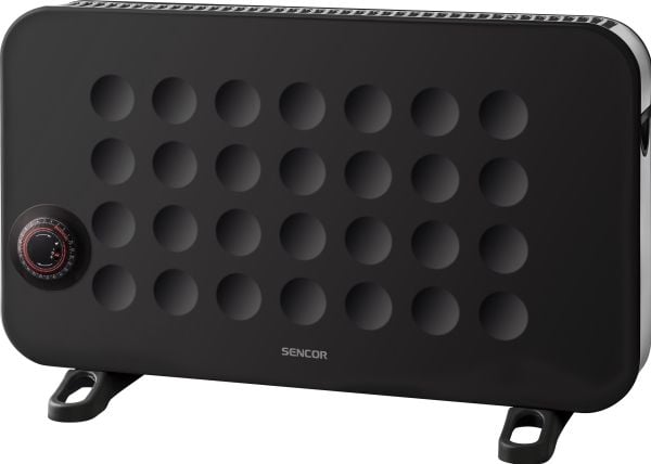Sencor SCF 2101BK, Elektrisk konvektionsvärmare, inomhus, Golv, Svart, Rotations-, 2000 W