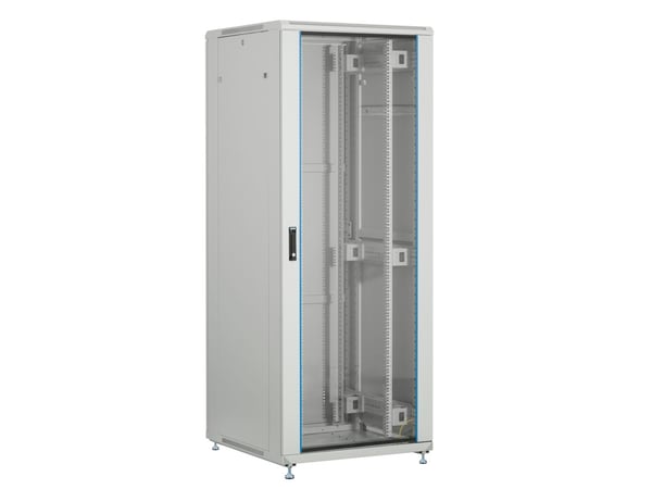 EFB Elektronik PEL-4288GR.G1SV, Fristående rack, 42U, 800 kg, Knapplås, Förbättrad kabelhantering, Grå