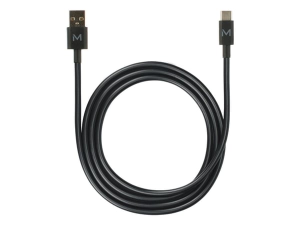 Mobilis - USB-kabel - USB (hann) til USB-C (hann) - 1 m - svart