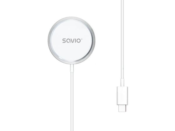 Savio LA-11, Innendørs, DC, 12 V, Trådløs lading, Hvit
