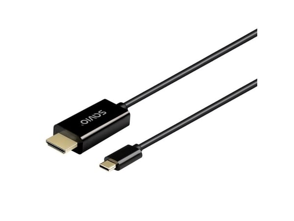 Savio kaapelit usb-c do hdmi cl-191 30hz, 2m muovi