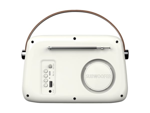 Savio RS-02, Bærbar, Analog, FM, 87,5 - 108 MHz, 3 W, Hvit