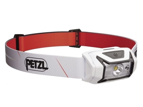 Petzl Tikka Core, Taskulamppu otsanauhalla, Valkoinen, Painikkeet, Akkutaso, IPX4, LED