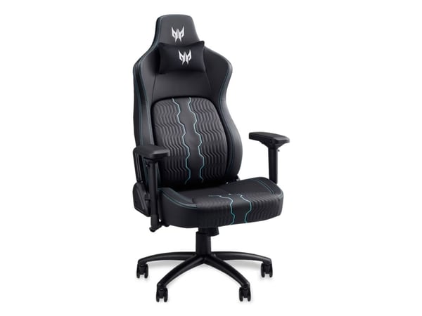Acer Predator Rift Pro PGC371 - Spillestol - ergonomisk - armlener - T-formet - tipping - roterende - metallramme, syntetisk skinn - black with blu...