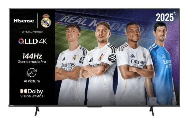 Hisense 55E7Q PRO, 139,7 cm (55"), 3840 x 2160 pixlar, QLED, Smart-TV, Wi-Fi, Svart