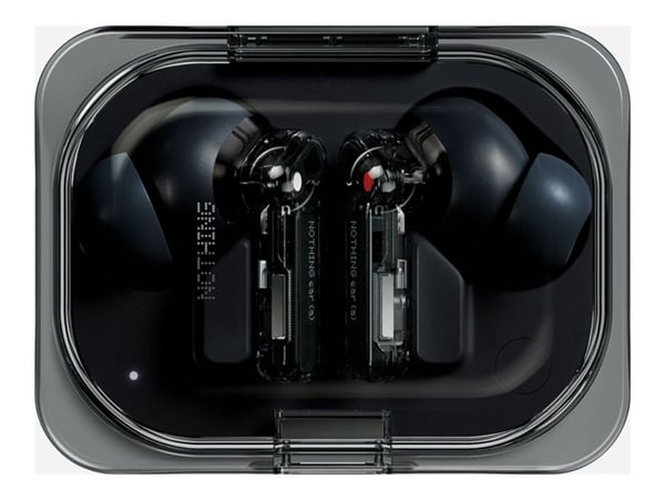 Nothing ear (a) - True wireless-hodetelefoner med mikrofon - i øret - Bluetooth - aktiv støydemping - svart