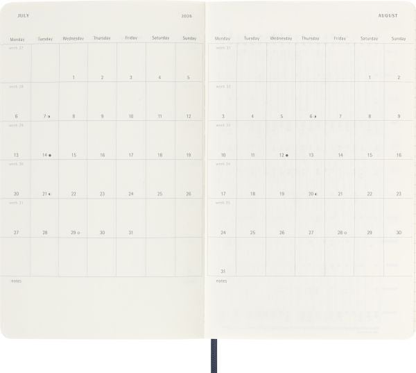Classic Soft 18M 25/26 WeekNote Large Sapphire Blue - (12 stk.)