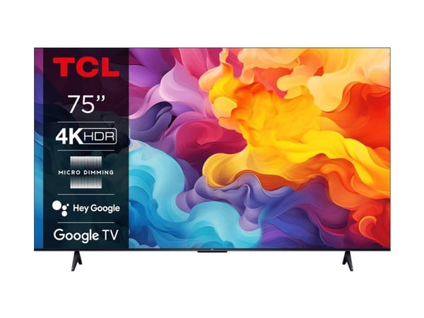 TCL 75P655 - 75" Diagonalklasse (74.5" synlig) - P655 Series LED-bakgrunnsbelyst LCD TV - Smart TV - Google TV - 4K UHD (2160p) 3840 x 2160 - HDR -...