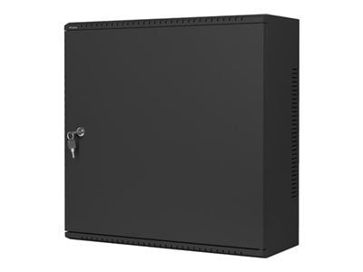 19" RACKMONTERBART INSTALLATIONSSKÅP 6U+3U 540X200 LÅGPROFIL SVART LANBERG (MONTERAT)